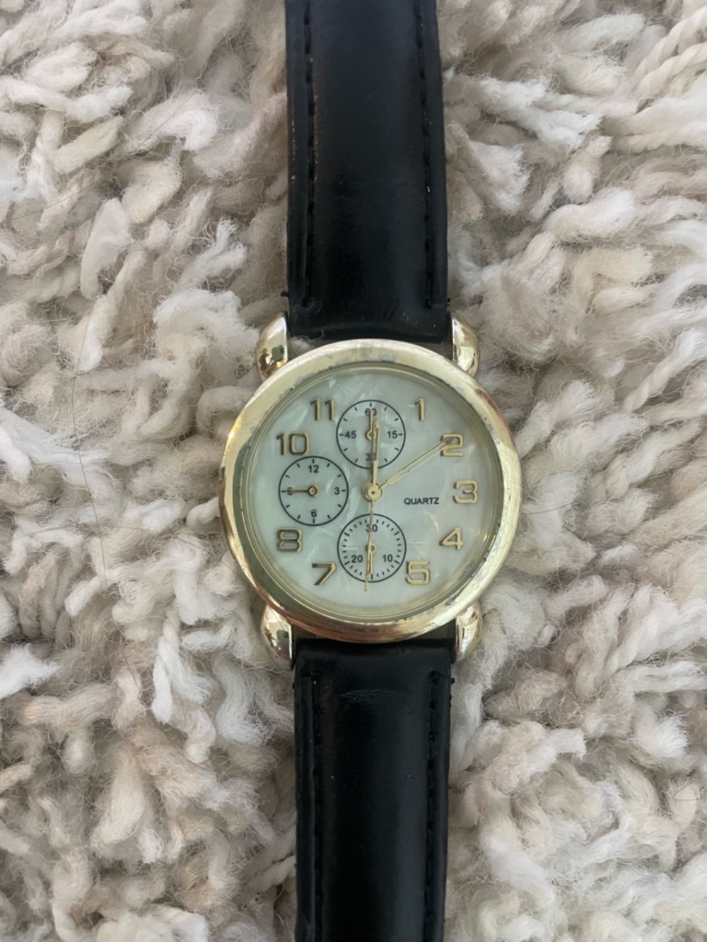 Black and Gold Quartz Watch